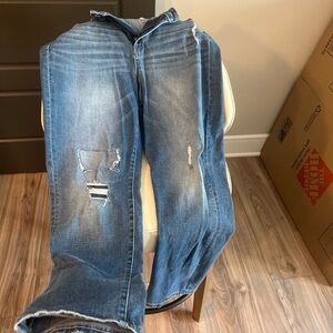 Liverpool Distressed Blue Jeans